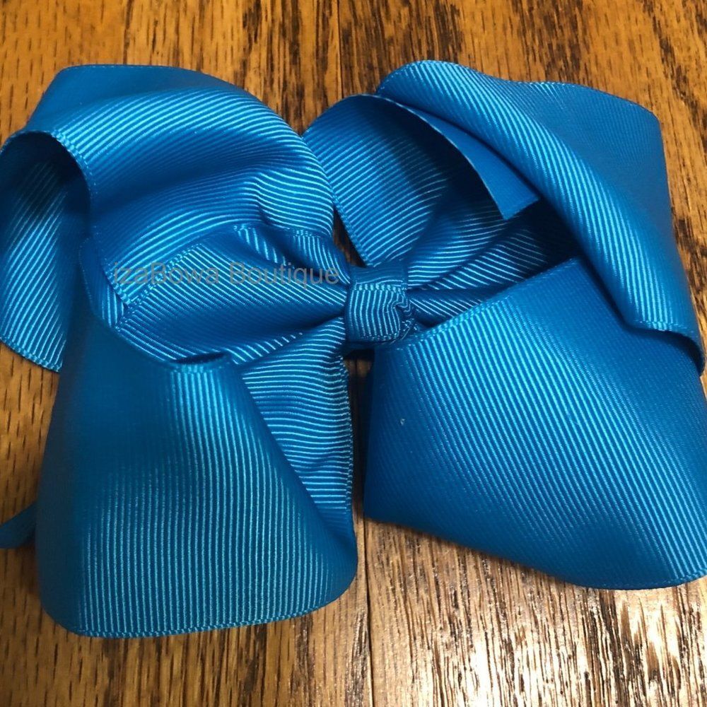 Teal 6" Boutique Bow   4B2069  handmade boutique